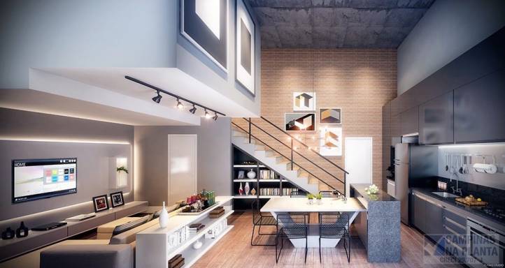 Sala Apto Duplex do Ind Cambuí